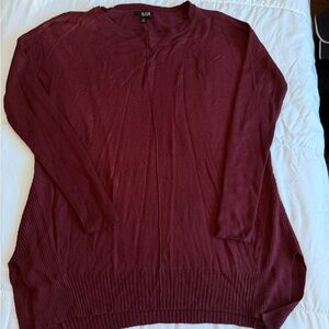 Alfani Men's Rich Burgundy Crewneck Sweater